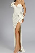 22357 ivory high slit