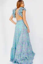 【Since Then】French Resort Floral Ruffle Long Dress Madelyn