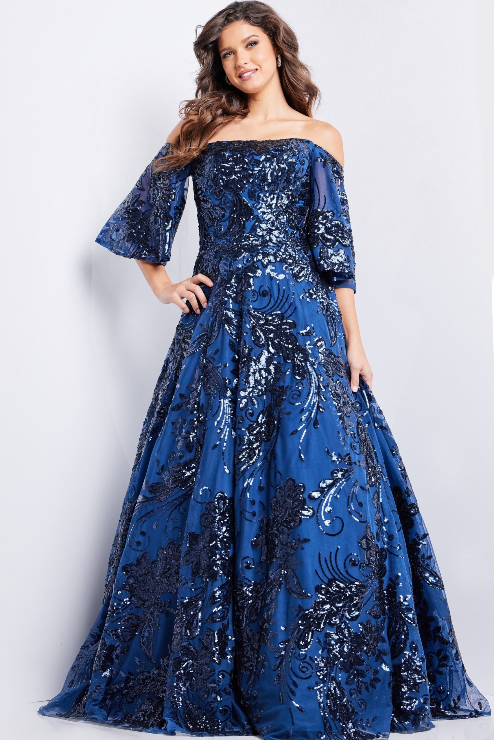 next navy dressing gown