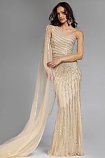 Model wearing Jovani dress 23774.