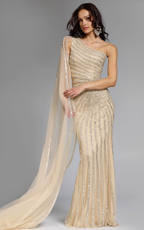 Model wearing Jovani dress 23774.