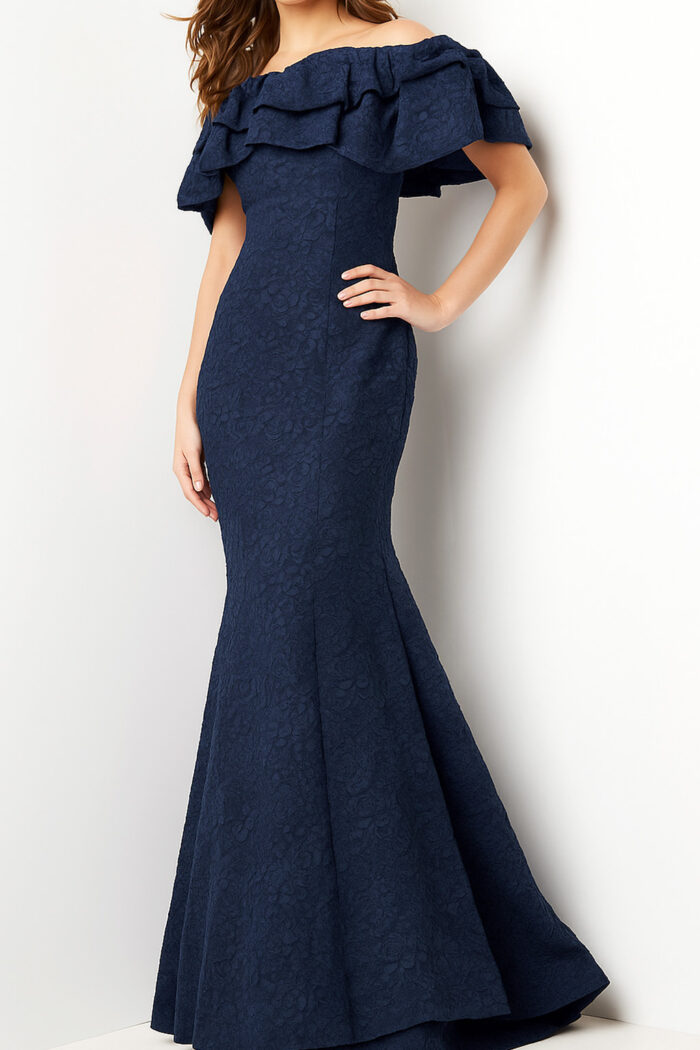 navy mother of the bride mermaid dress 23847
