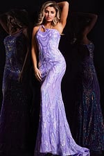 purple mermaid dress 23852