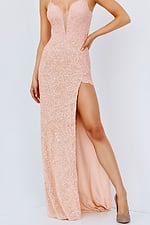 blush beaded dress 24299