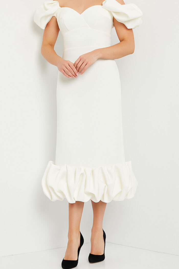 ivory short dress 24535