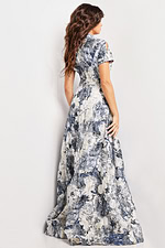 short sleeves print dress 25664