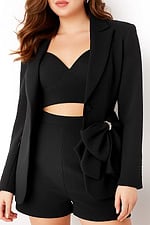 25840 3 piece romper in black