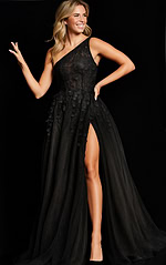 fuchisa one shoulder dress 25913