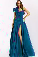 teal ballgown 25919