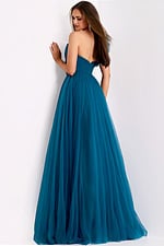 teal tulle evening dress 25919
