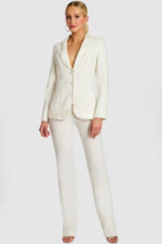 THE SUIT COMPANY／WHITE THE SUIT COMPANY Leesechin Men's Dress Tuxedo Suit Performance Clothes