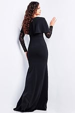 long sleeves black dress 26062