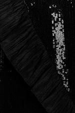 black beaded fabric for style 26159