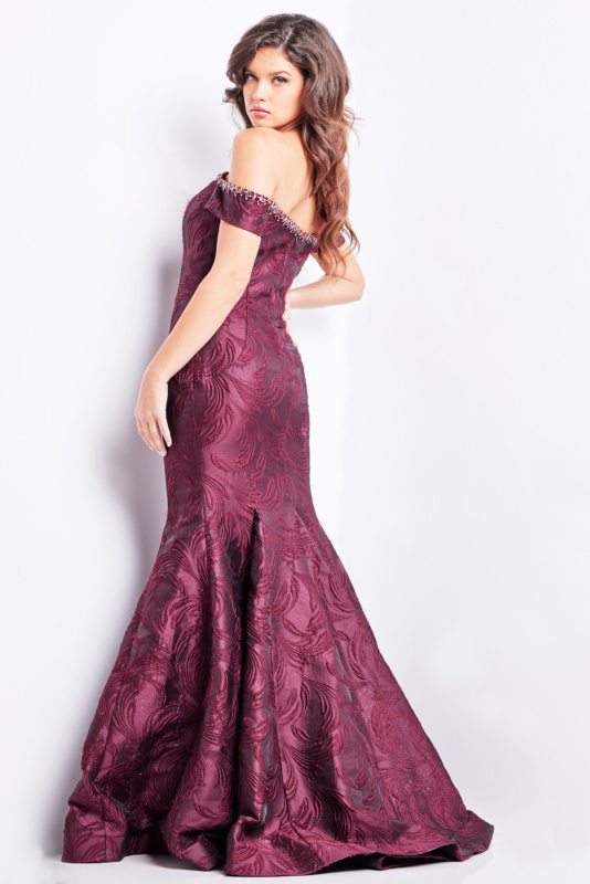 long black sequin dress long sleeve Long Sequin Formal Dress with One Long Sleeve Ivory / 14