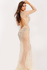 backless beaded pageant dress 26275