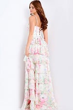 back of floral multi color dress 47282