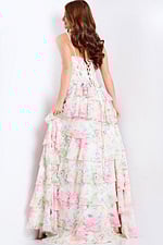 tiered skirt floral dress 47282