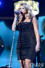 Model wearing Miranda Lambert ACMs April 2013 jovani