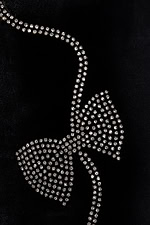 black beaded fabric for style 36602