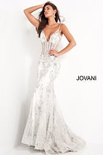 Jovani 3675 Mermaid Corset Bodice Dress
