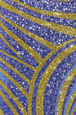 Sequin One Shoulder Jumpsuit with Open Back 36846 - Image 3