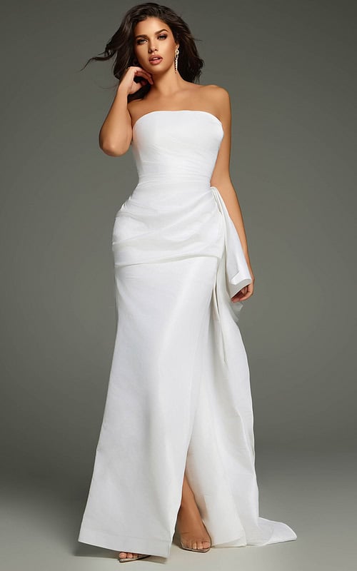 white strapless dress 36854