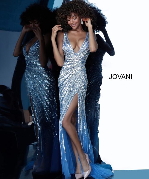 Sexy Low V Neck Jovani Prom Dress 3686 - Jovani