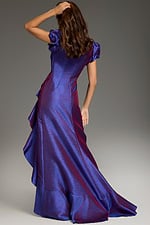 purple evening dress 37097