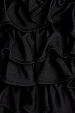 black ruffled fabric for style 37146