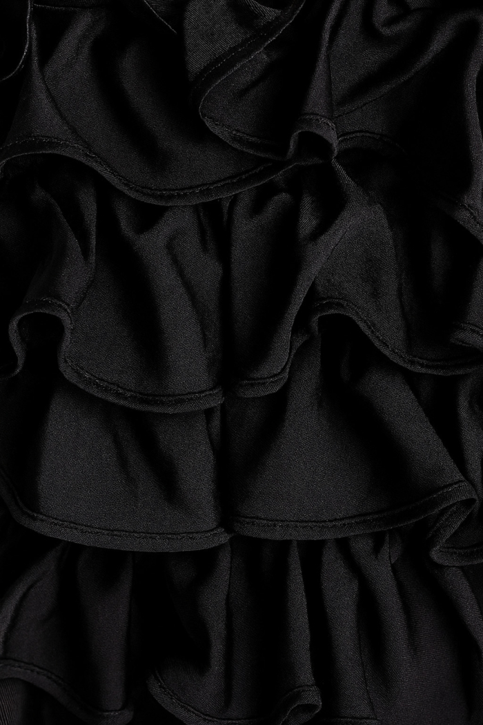 black ruffled fabric for style 37146