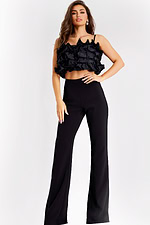 ruffled top contemporary outfit 37146