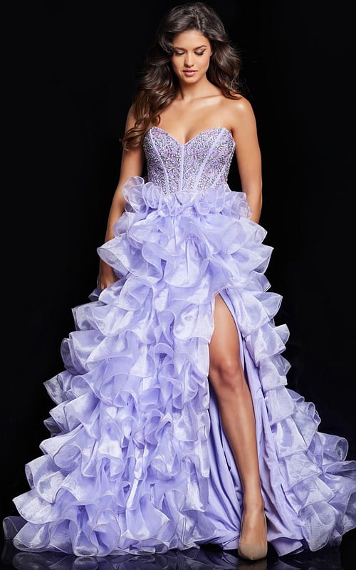 sachin and babi light blue dress Corset Top Prom Dresses | Bustier & Corset Prom Dresses main image 1