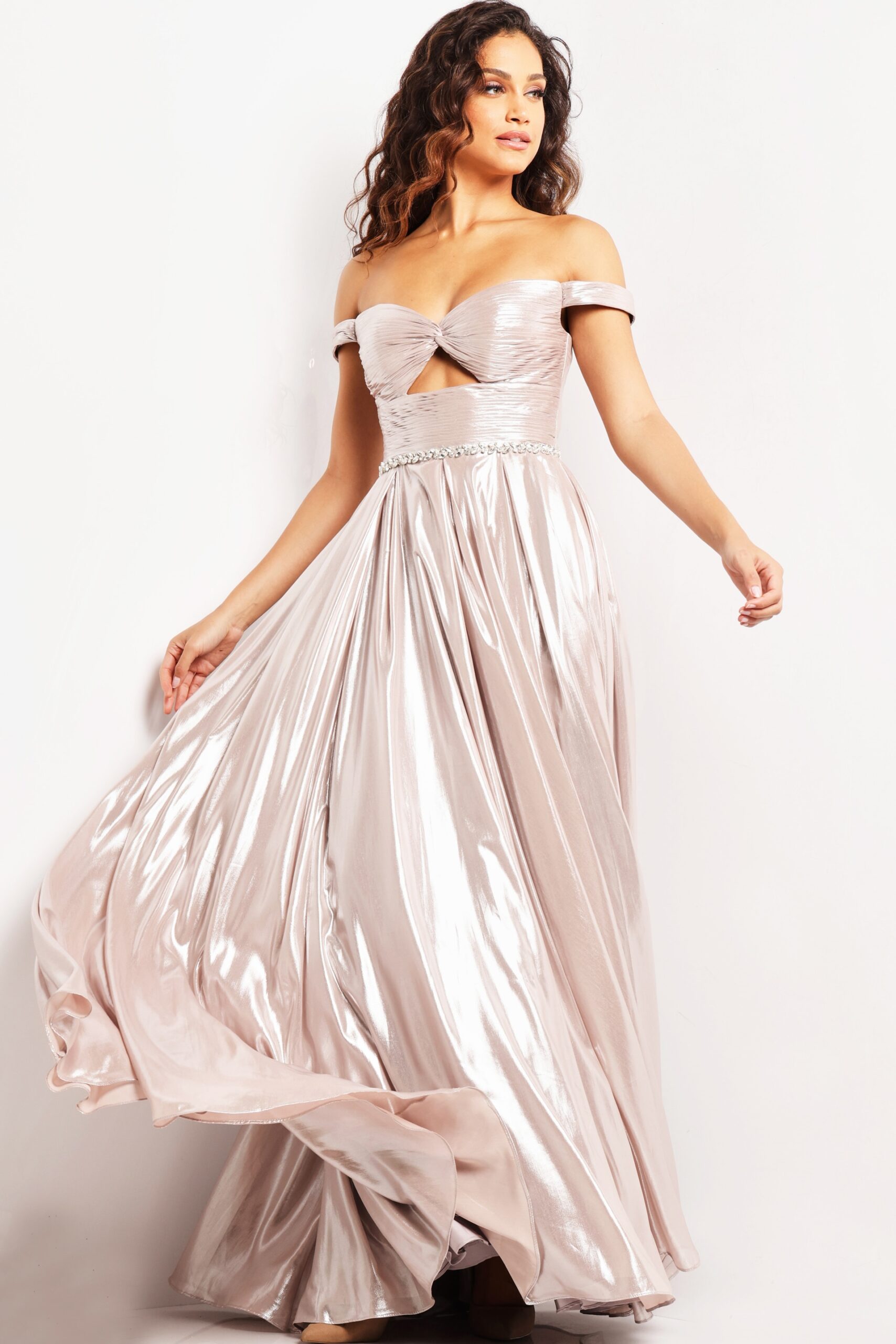 メゾンセロン　off shoulder drape dress メゾンセロン off shoulder drape dress maison celon off