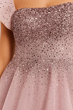 blush beaded fabric for style 37423