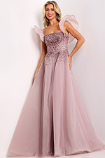 beaed evening dress