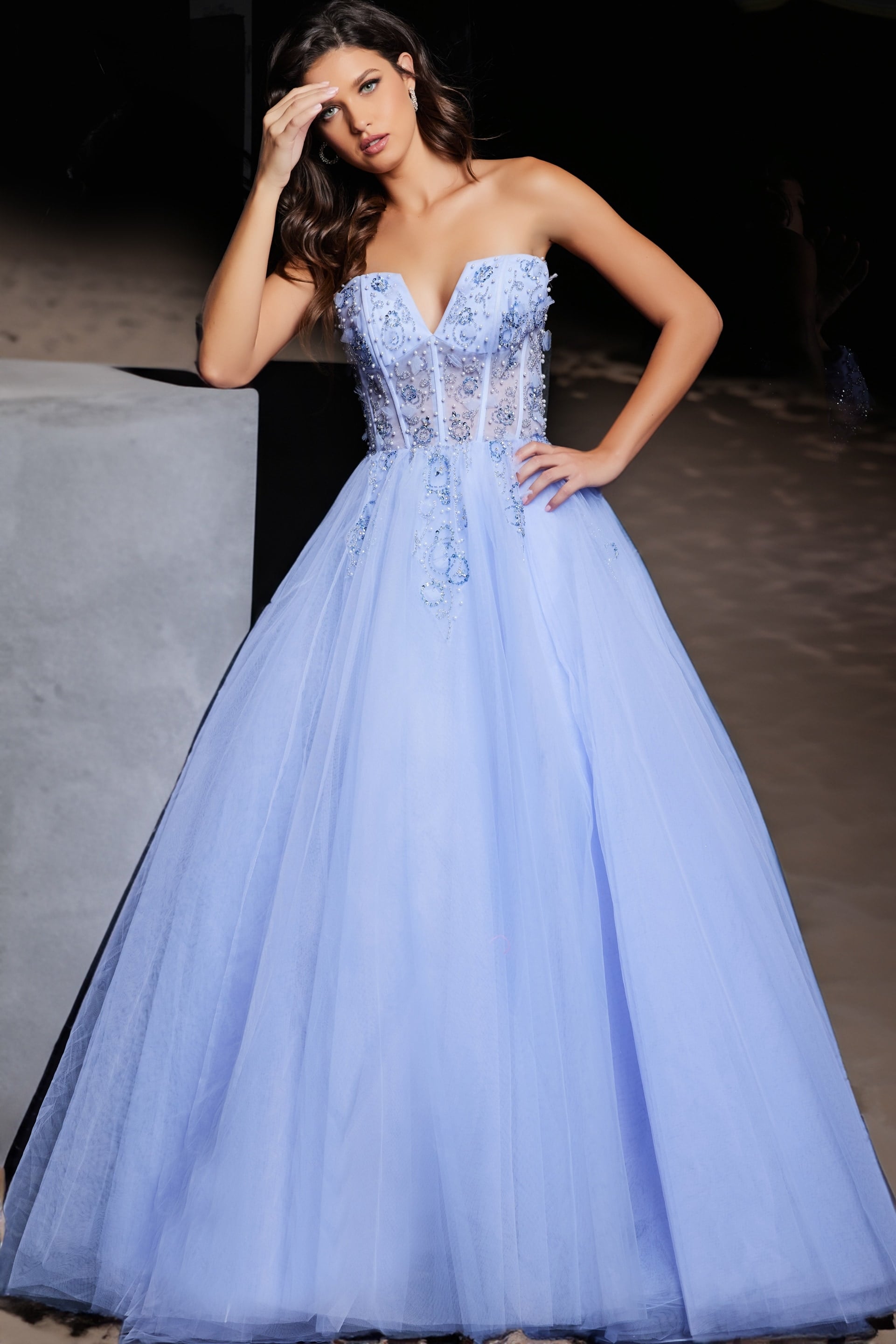 Jovani 37460 Long Prom Dress Mauve / 10