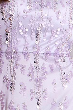 lilac beaded fabric for style 37465