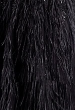 black feather fabric for style 37542