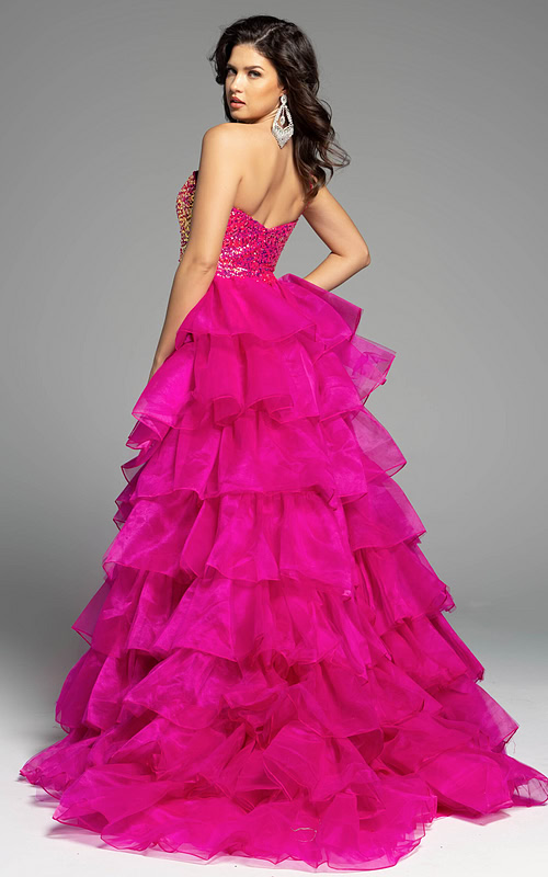 ruffled prom dress 37689