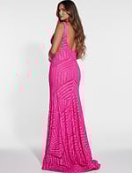 backless mermaid dress 38053