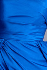 blue ruched fabric style 38466