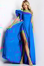 blue taffeta dress 38466
