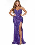purple beaded dress 38707
