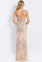 Strapless Beaded Gown with Sheer Bodice 38812 - Image 2