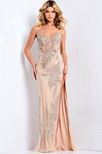 nude sheer dress 38812