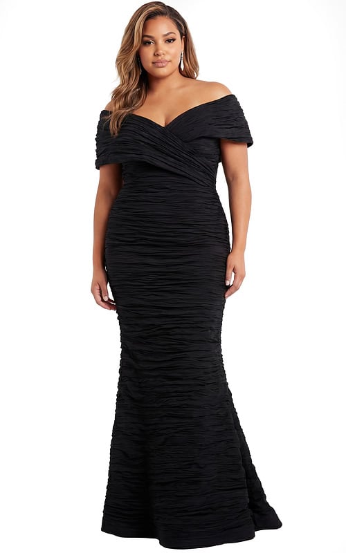eric plus size all evening dresses Ladivine CH079C Dress, EMERALD / 2X