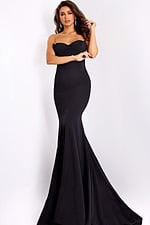 mermaid black dress