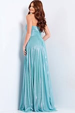 Strapless pleated dress 39023