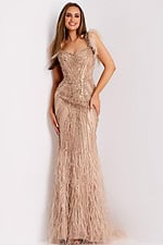beaded dress with feather 39171