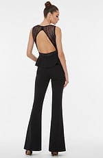 black backless jumpsuit 39720